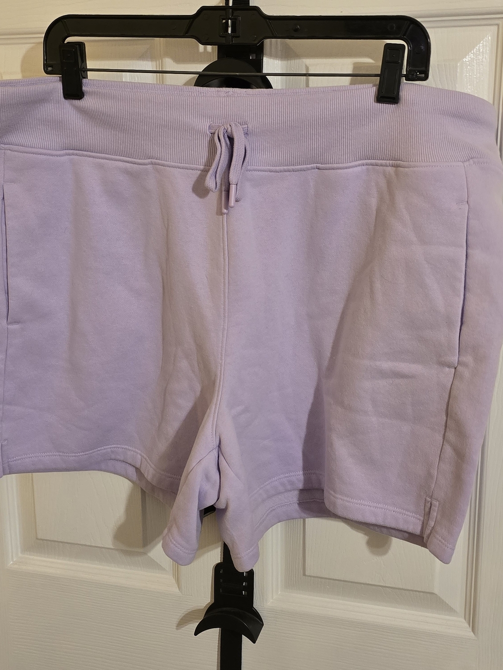 tek gear Lavender Pull‑On Knit Athletic Shorts with Drawstring